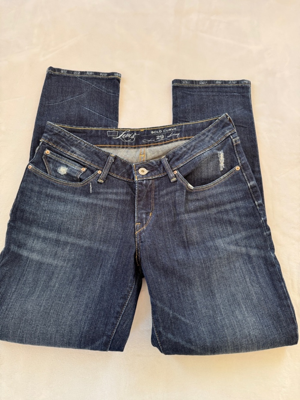 Vintage Levi's Bold Curve Skinny Dark Blue Women's Jeans